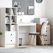 Bureau 70x40x76 cm wit bewerkt hout