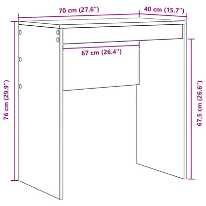 Bureau Anders Sonoma eiken 70 x 40 x 76 cm Bewerkt hout