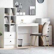 Bureau 80x40x76 cm wit bewerkt hout