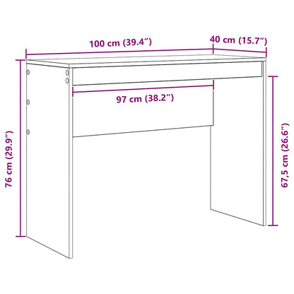 Bureau Wit 100 x 40 x 76 cm