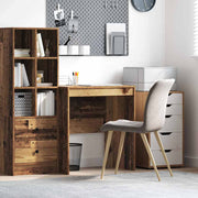 Bureau bewerkt hout 70x50x76 cm oudhout