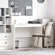 Bureau 100x50x76 cm wit bewerkt hout