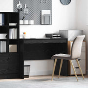 Bureau zwart eiken 100x50x76 cm
