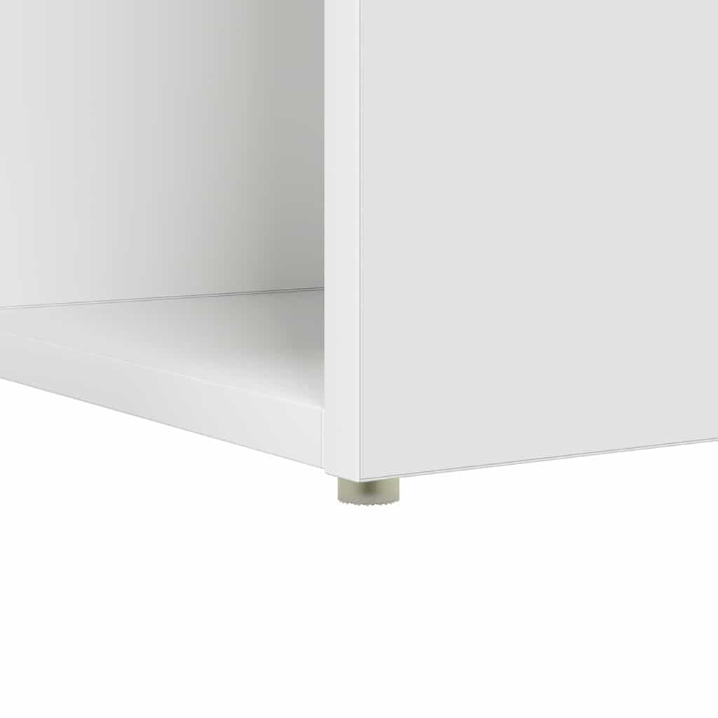 Bureau met plank Wit 108 x 55 x 103.5 cm Bewerkt hout