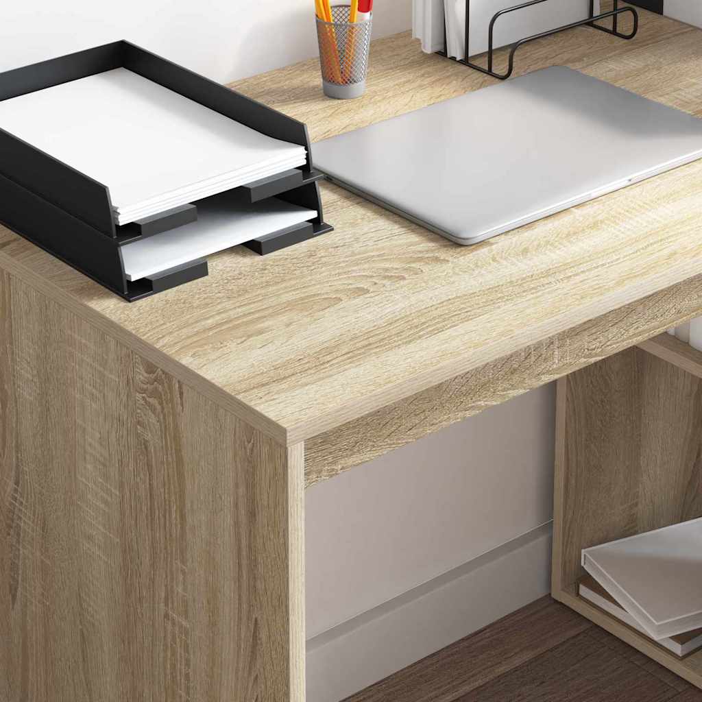 Bureau met plank Sonoma Eiken 108 x 55 x 103.5 cm Bewerkt hout