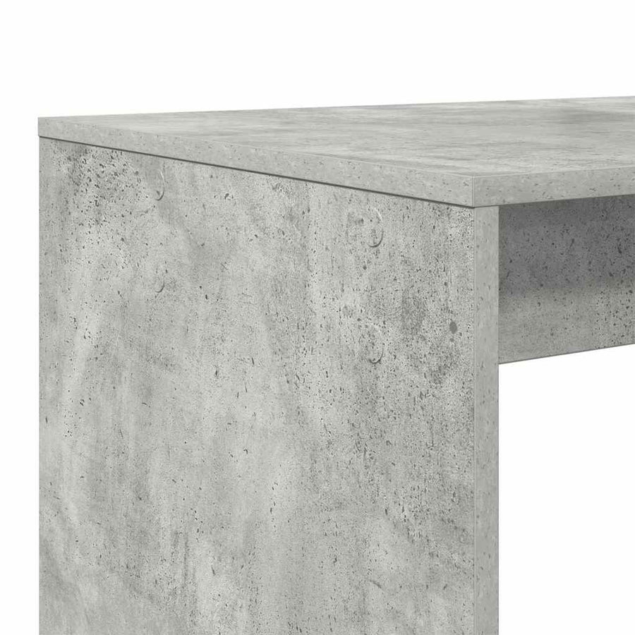 Bureau met plank Beton Grijs 108 x 55 x 103.5 cm Bewerkt hout