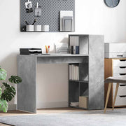 Bureau met plank beton grijs 108x55x103.5 cm