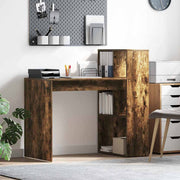 Bureau met plank gerookt eiken 108x55x103.5 cm