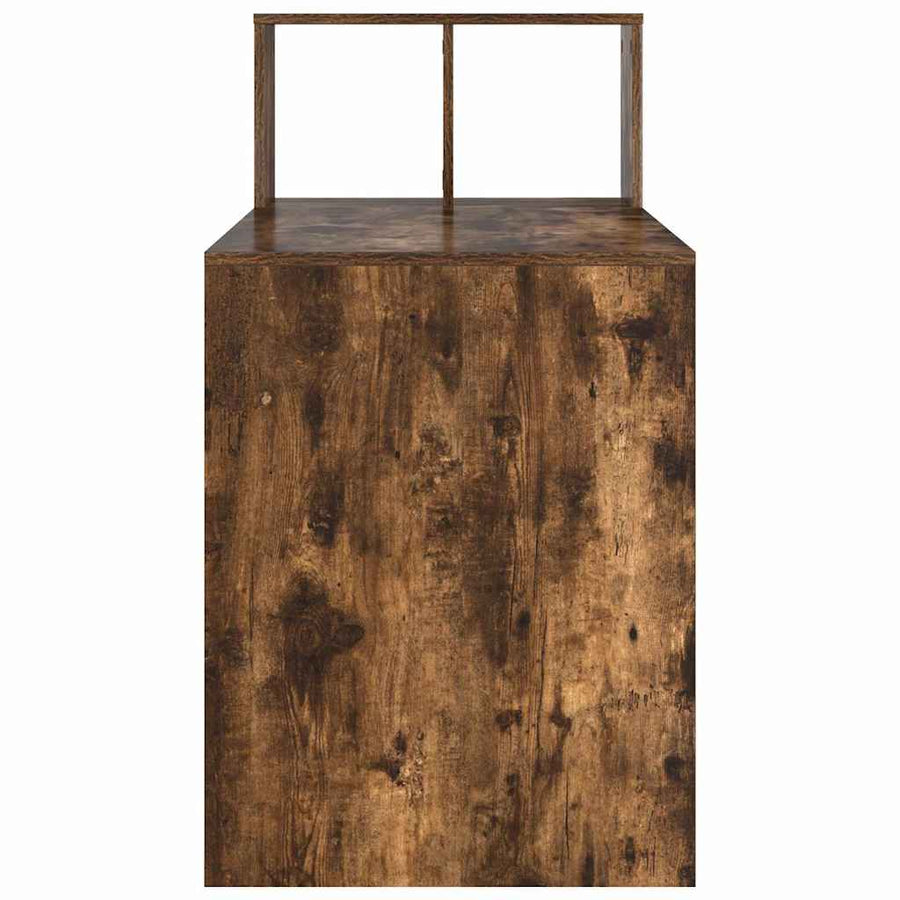 Bureau met plank Gerookt eiken 108 x 55 x 103.5 cm Bewerkt hout