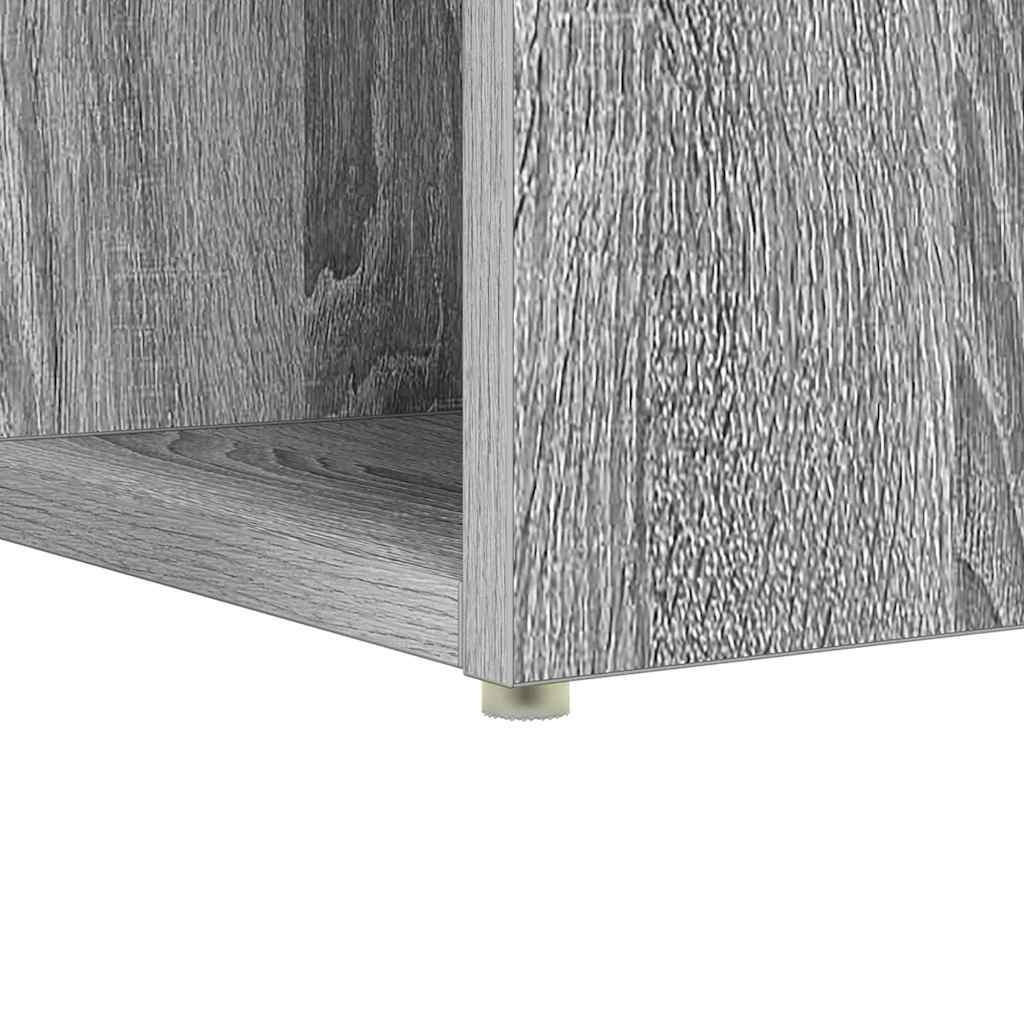 Bureau met plank Grijs Sonoma 108 x 55 x 103.5 cm Bewerkt hout