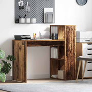 Bureau 108x55x103.5 cm oud hout bewerkt hout