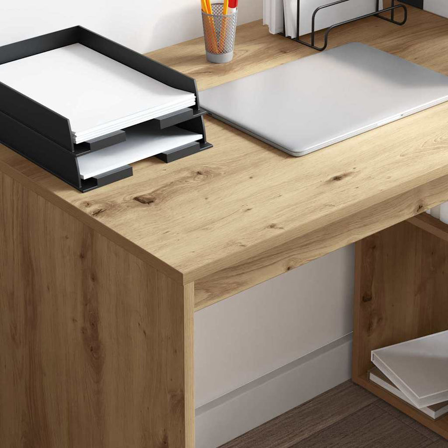 Bureau met plank Artisan Eiken 108 x 55 x 103.5 cm Bewerkt hout