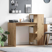 Bureau 108x55x103.5 cm artisan eiken bewerkt hout