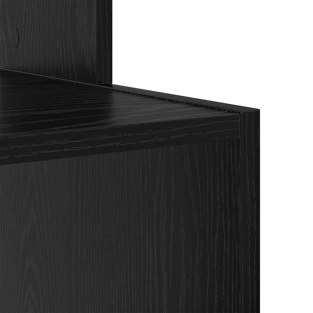 Bureau met lade Zwart Eiken 106 x 41 x 88.5 cm Bewerkt hout