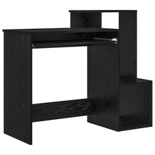 Bureau met lade Zwart Eiken 106 x 41 x 88.5 cm Bewerkt hout