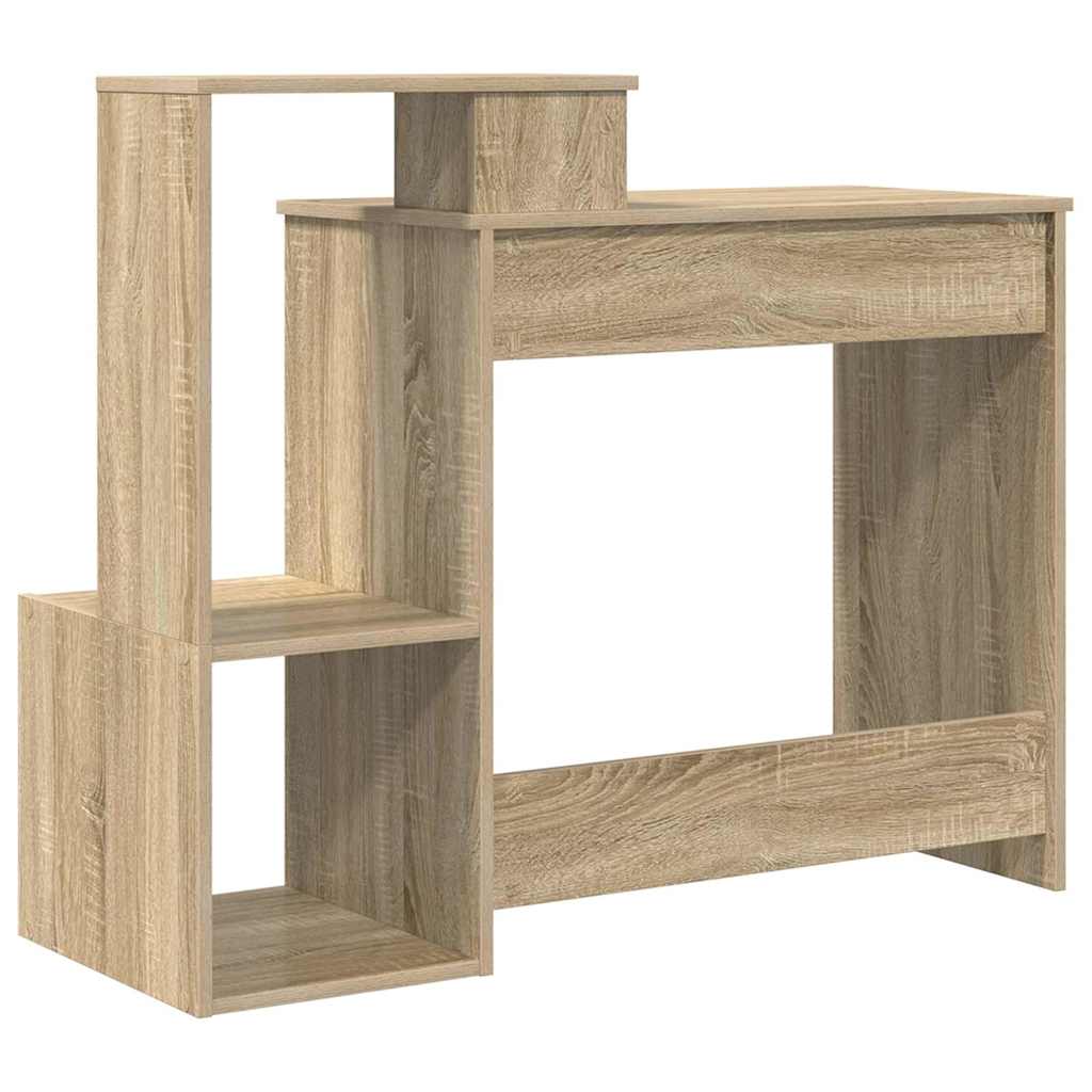 Bureau met lade Sonoma Eiken 106 x 41 x 88.5 cm Bewerkt hout