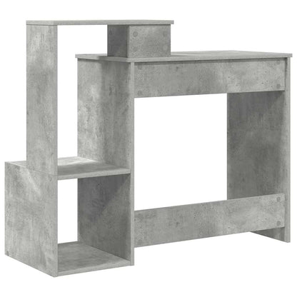 Bureau met lade Beton Grijs 106 x 41 x 88.5 cm Bewerkt hout