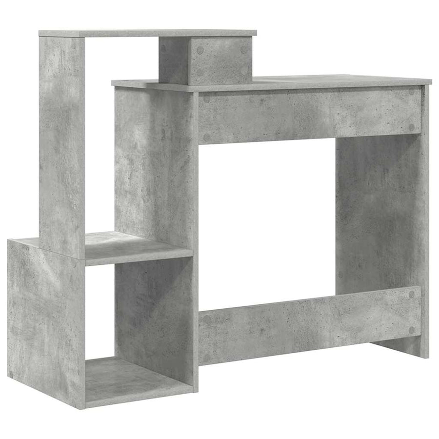 Bureau met lade Beton Grijs 106 x 41 x 88.5 cm Bewerkt hout