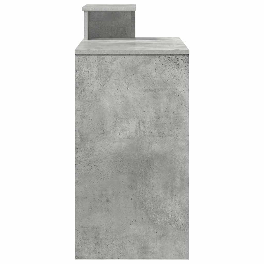 Bureau met lade Beton Grijs 106 x 41 x 88.5 cm Bewerkt hout
