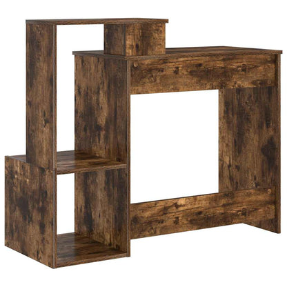 Bureau met lade Gerookt eiken 106 x 41 x 88.5 cm Bewerkt hout