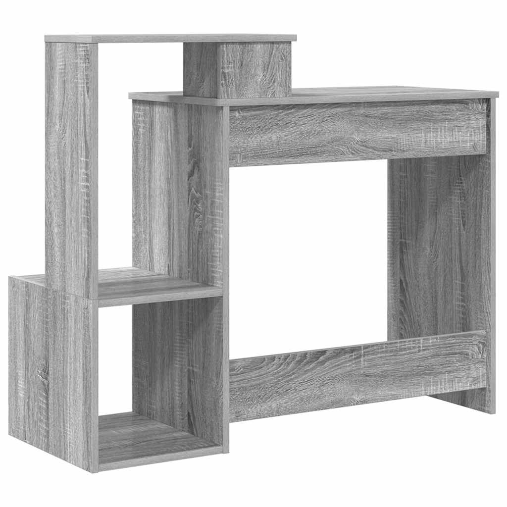 Bureau met lade Grijs Sonoma 106 x 41 x 88.5 cm Bewerkt hout
