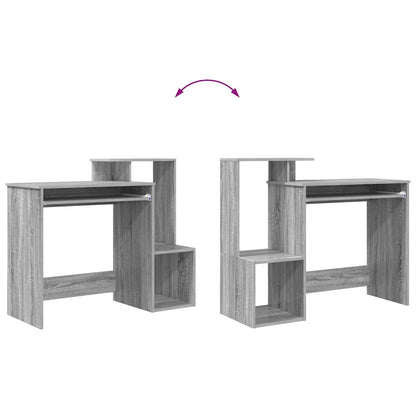 Bureau met lade Grijs Sonoma 106 x 41 x 88.5 cm Bewerkt hout