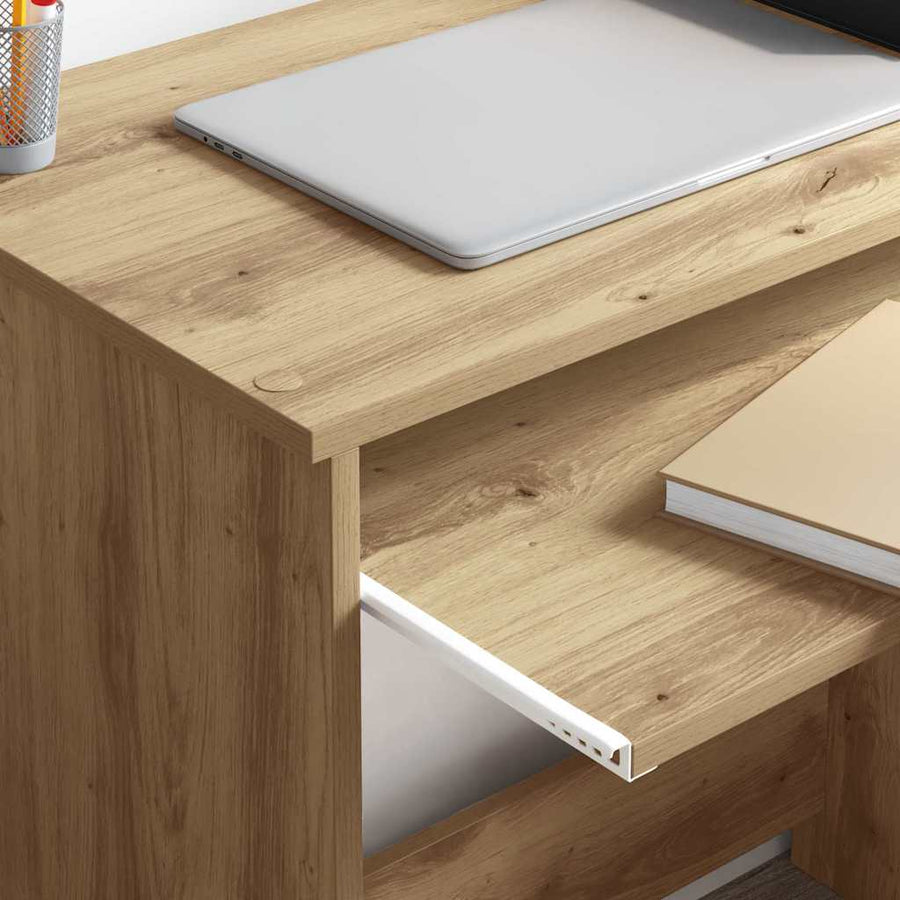 Bureau met lade Artisan Eiken 106 x 41 x 88.5 cm Bewerkt hout