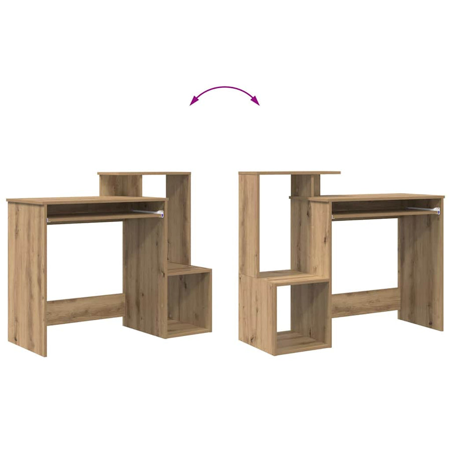 Bureau met lade Artisan Eiken 106 x 41 x 88.5 cm Bewerkt hout