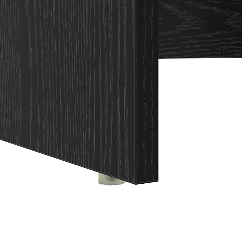 Bureau met lade Zwart Eiken 120,5 x 44 x 88,5 cm Bewerkt hout