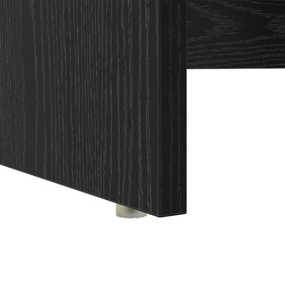 Bureau met lade Zwart Eiken 120,5 x 44 x 88,5 cm Bewerkt hout