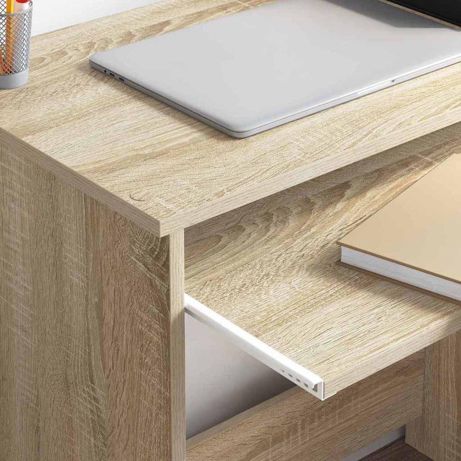 Bureau met lade Sonoma Eiken 120,5 x 44 x 88,5 cm Bewerkt hout