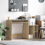 Bureau 120,5x44x88,5 cm Sonoma eiken bewerkt hout