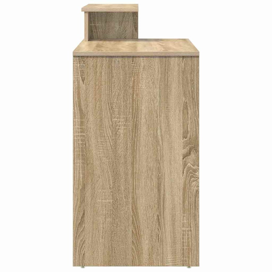 Bureau met lade Sonoma Eiken 120,5 x 44 x 88,5 cm Bewerkt hout