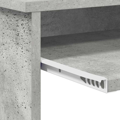 Bureau met lade Beton Grijs 120,5 x 44 x 88,5 cm Bewerkt hout