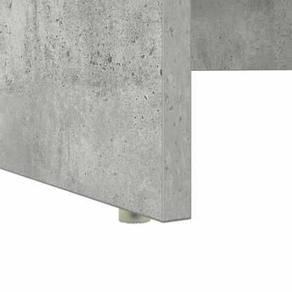 Bureau met lade Beton Grijs 120,5 x 44 x 88,5 cm Bewerkt hout