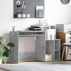 Bureau met lade beton grijs 120,5x44x88,5 cm