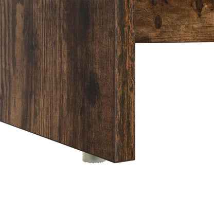 Bureau met lade Gerookt eiken 120,5 x 44 x 88,5 cm Bewerkt hout