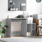 Bureau met lade 120,5x44x88,5 cm grijs bewerkt hout