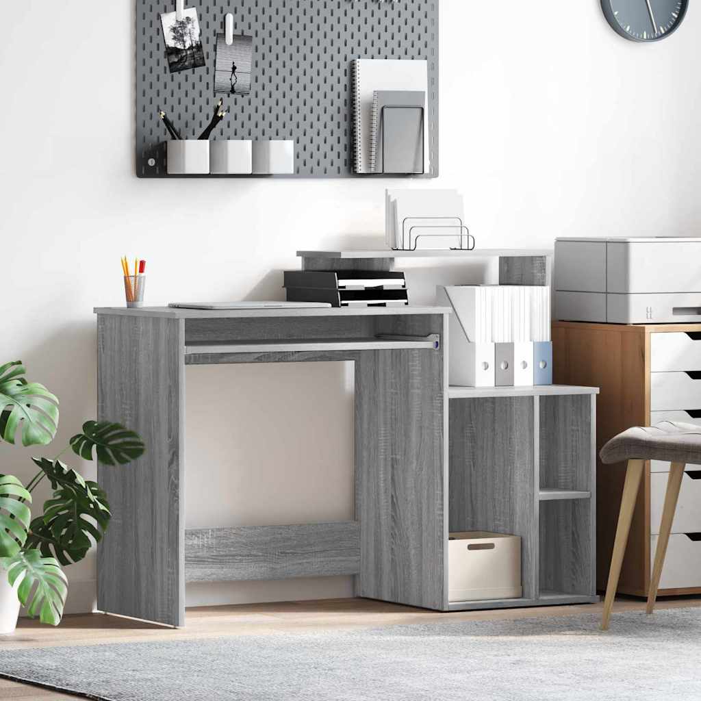 Bureau met lade Grijs Sonoma 120,5 x 44 x 88,5 cm Bewerkt hout