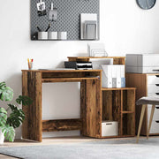 Bureau 120,5x44x88,5 cm oud hout met lade
