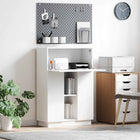Desk with shelf White 71.5 x 31.5 x 106.5 cm Engineered wood