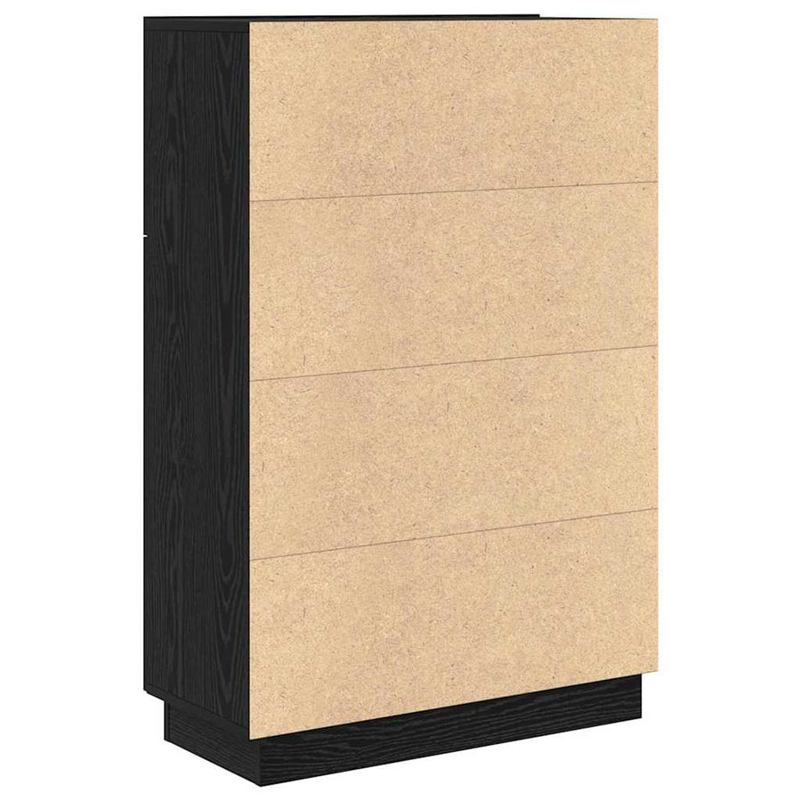 Bureau Zwart Eiken 71,5 x 31,5 x 106,5 cm Bewerkt hout