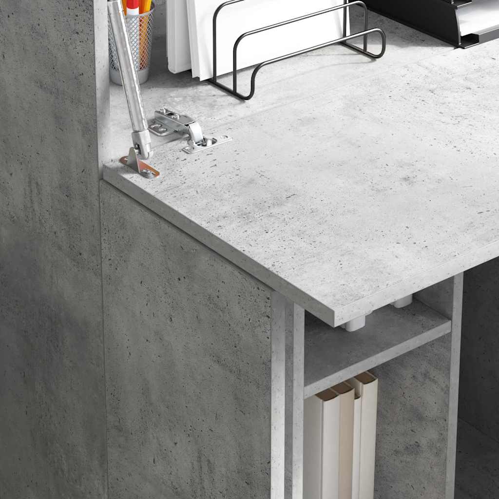 Bureau Beton Grijs 71,5 x 31,5 x 106,5 cm Bewerkt hout