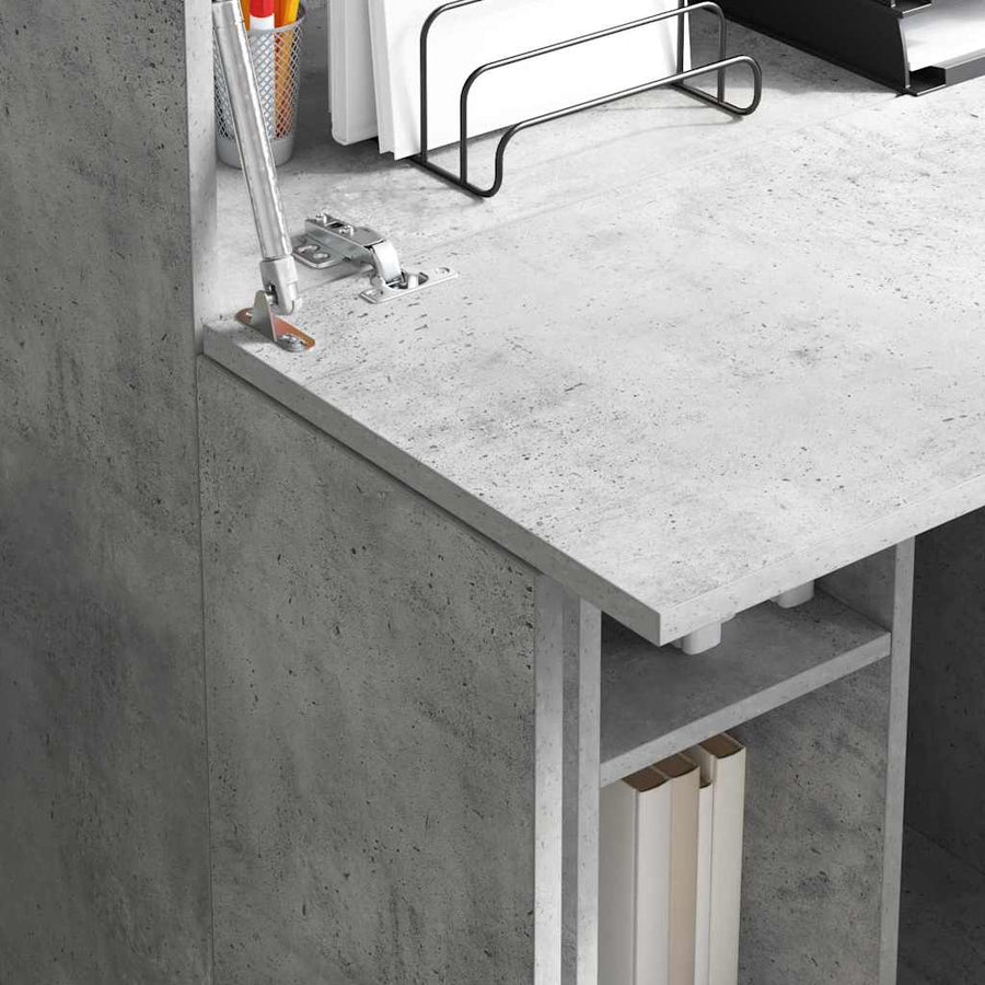 Bureau Beton Grijs 71,5 x 31,5 x 106,5 cm Bewerkt hout