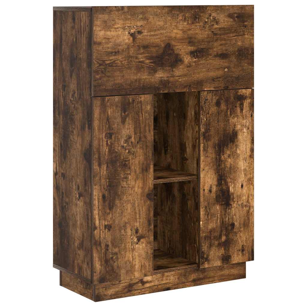 Bureau Gerookt eiken 71,5 x 31,5 x 106,5 cm Bewerkt hout