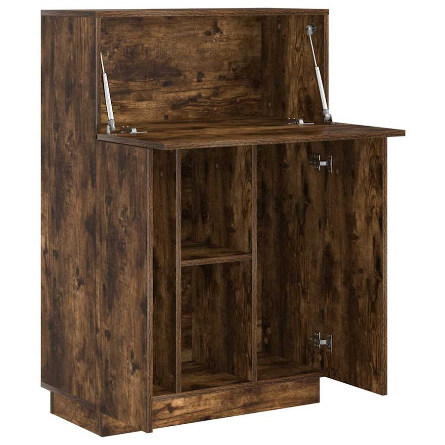 Bureau Gerookt eiken 71,5 x 31,5 x 106,5 cm Bewerkt hout