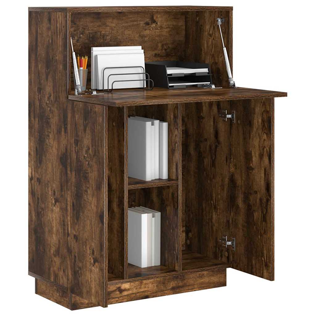 Bureau Gerookt eiken 71,5 x 31,5 x 106,5 cm Bewerkt hout