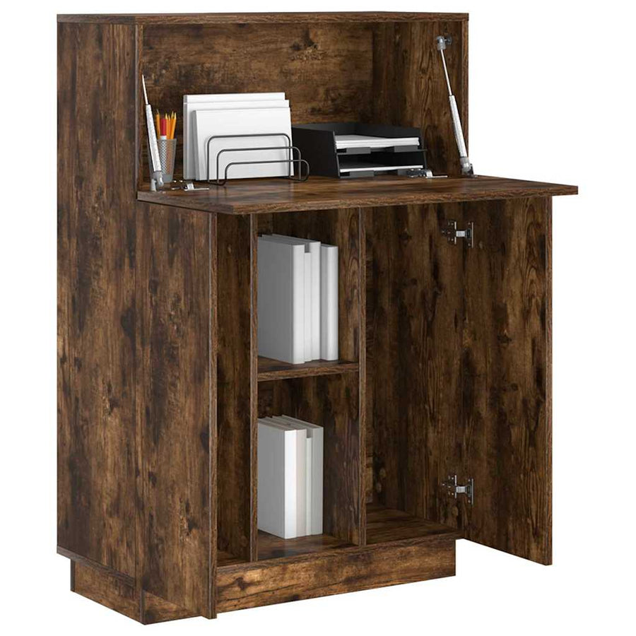 Bureau Gerookt eiken 71,5 x 31,5 x 106,5 cm Bewerkt hout