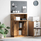 Desk with shelf Old Wood 71.5 x 31.5 x 106.5 cm Processed wood