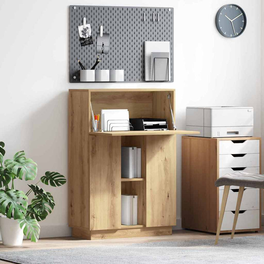 Bureau Artisan Eiken 71,5 x 31,5 x 106,5 cm Bewerkt hout